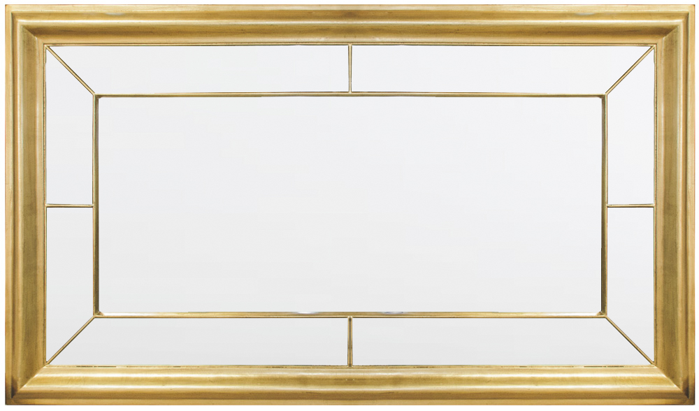 ZS042G Wall décor art mirror gold classic rectangular large